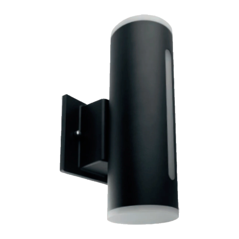 Luminaria LED de Muro Exterior Cilindro Doble con Linea Frontal Blanco